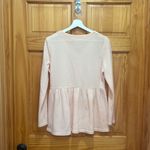 Boutique Brand Size Medium Ballet Pink Thermal Bohemian Style Top. Photo 4