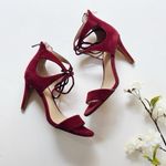 Vince Camuto  Women’s Lace Up Heels Burgundy Size 6 Photo 1