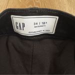 Gap NWT Maternity Size 34/18 True Waistband Full Panel Girlfriend Jeans Black Photo 4
