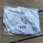 Aerie NWT large high cute cheeky bikini swim bottom blue floral Photo 1