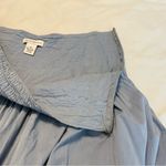 FOR THE REPUBLIC  Smocked Skirt Women’s Size 14 Cotton Lined Flowers Circle Blue Photo 5