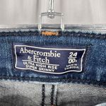 Abercrombie & Fitch Abercrombie Fitch Blue Distressed Highwaisted Ultra Skinny‎ Jeans Womens 24 New Photo 5