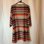 Ruby Rd. Multicolor Striped Cardigan Orange Size L Photo 1