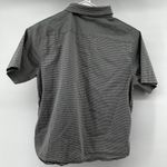 Travis Mathew Pinstriped Button Down Shirt Chest Pocket Short Sleeve Gray M Size M Photo 3