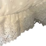 Simplee Apparel  White Chiffon Dress
Swiss Dot Lace Trim size xl Photo 1