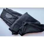 RAF SIMONS • Solid Black Cotton Wide Leg Denim Elastic Waist Pants Jeans Size L Photo 9