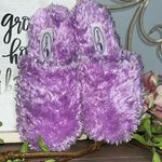 The Comfy Resorts Purple Fluffy Slippers Womens 5/6 House Shoes Slip On Photo 10