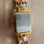 Sonnet Ladies Watch Gold Tone and White Leather Weave Bracelet White Dial Photo 5