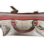 Coach Signature Logo Bond Bag Satchel Coated Canvas Brown Leather Purse 30949 Photo 10