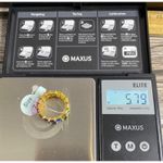 Rachel Zoe NWT Sterling Silver Size 7 ICE Rainbow CZ Eternity Band Ring Vermeil Photo 6