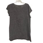 Flax Gray Linen Tunic Top Womens Size Medium Lagenlook Minimalist Photo 3