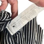 ZARA  Black Striped Peplum V-Neck Button Front Collared Blouse Women Sz XS Photo 6