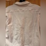 1901 Nordstrom  White Soft Denim Jean Button Front Cropped Jacket Size‎ XXL Photo 11