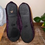 Lily Morgan Womens 9M Purple Velvet Ballet Flats Bow Detail Casual Workwear Chic Size 9 Photo 6