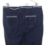 North River Navy Blue Capris with Rope Belt Anchor Buttons Nautical Photo 6