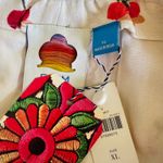 Farm Rio Cherry Print Linen Blend Skort, Size XL Photo 13