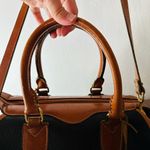 Dooney & Bourke VINTAGE Gladstone Black Tan All Weather Leather Crossbody Purse Photo 11