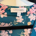 Intermix  Floral Teal Aria Dress - Size 0 Photo 3
