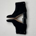 Kate Spade  Madelaine Womens Size 6B 6 Black Leather Suede Heeled Bootie‎ Strap Photo 6