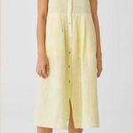 Eileen Fisher Garment-Dyed Organic Handkerchief Linen Pleated Dress SIZE S/P Photo 0
