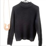 Divided  Ribbed Sweater Black Photo 5