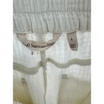 Soft Surroundings  Ecru Beach Bound Gauze Pull On Jogger Cargo Pocket‎ Large Photo 3