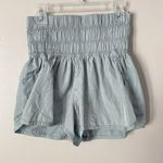 Free People  Size S Light Blue The Way Home High Rise Workout Shorts Photo 0