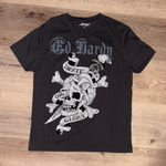 Ed Hardy  Black and White Skull Tee Photo 0