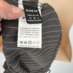 SheIn ‎ Halter Vest Top Womens Medium Gray White Pinstripe Polyester NEW Photo 7