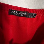 Nasty Gal  Red Flared Long Sleeve Mini Dress 4 Photo 3