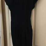 FINAL MARKDOWN Ladies’ Dana Brooke Pig Suede Dress (8) Black Photo 0