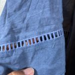 Oddy Off Shoulder Bell Sleeves Blue Bohemian Dress Size Med EUC #1330 Photo 4