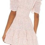 Cleobella Sadie Mini Dress Puffy Sleeves V-Neck Ditzy Floral Print All Over sz M Photo 1