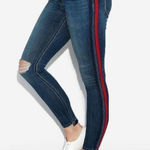 EXPRESS  High‎ Rise Ankle Jegging with Side Stripe Photo 0