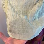 Unique spectrum  Sage Green Silky Ruched Floral Embroidered Tank Top Size 1X Photo 2