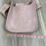 Ahdorned blush pink vegan leather crossbody messenger bag Photo 6