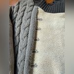 Colorblock Sweater with a Bow in the back Gray Size L Photo 2