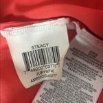 BCBGMAXAZRIA  Steacy Ruffle Tank Top Coral Orange Zip Front Size XS Photo 5