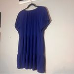 Knox Rose  Embroidered Tunic Blouse or Mini Dress Royal Blue Size Medium Photo 8