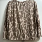 Planet Gold  Animal print soft small long sleeve top. Photo 3