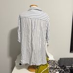 Striped Button Down Shirt Photo 2