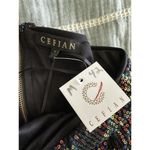 Cefian Navy Blue Sparkle Sequin One Shoulder Dress Medium NWT Photo 3