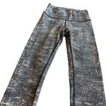 Lululemon  Wunder Under High Rise Leggings Full Length Spray White Black Size 6 Photo 5