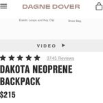 Dagne Dover DAKOTA NEOPRENE BACKPACK Photo 9