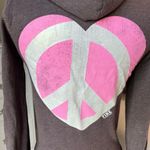 PINK - Victoria's Secret PINK Victoria Secret Brown Zip Knit Hoodie Photo 12
