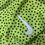 Nike  Dri Fit Pro Hyperwarm Half Zip Womens Size XL Neon Yellow Black Polka Dots Photo 6