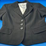 Kasper  Black Button-Up Blazer Photo 6