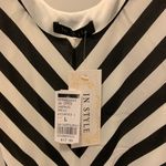 In The Style  Striped Geometric Belted Dress Photo 2