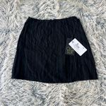 SO  Black and White Checkered Skirt Photo 2