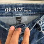 GRACE IN LA  Jeans Easy Fit - Dark Wash Bootcut Size 7  Photo 1